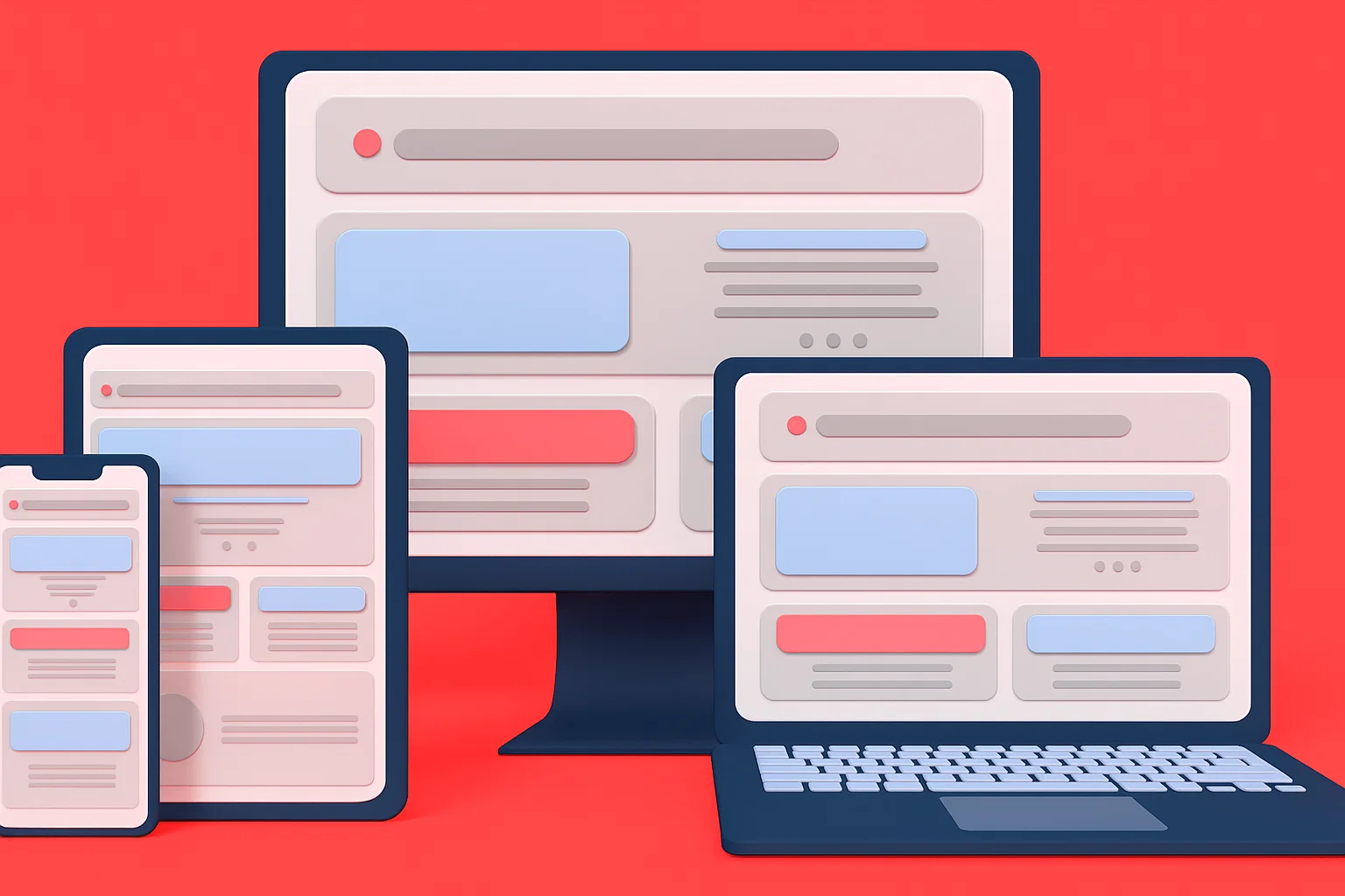 Familia usando IPTV en varios dispositivos al mismo tiempo en casa moderna